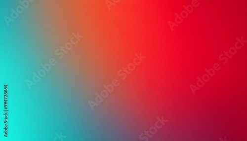 Abstract Gradient Background in Red and Teal Colors