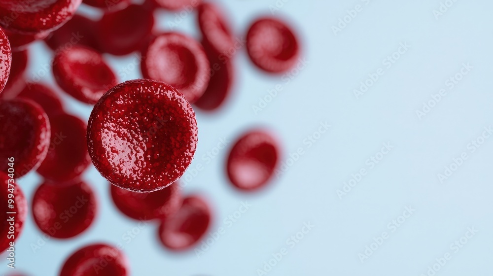 Red Blood Cells Microscopic View Medical Science Illustration Red Blood Cells Microscopic View Medical Science Illustration
