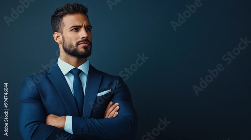 Confident Professional in Business Suit