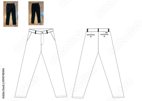 Geometral de pantalón