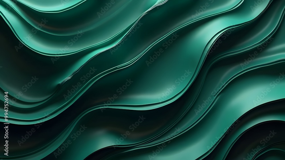 Abstract Green Wavy Texture Abstract Green Wavy Texture