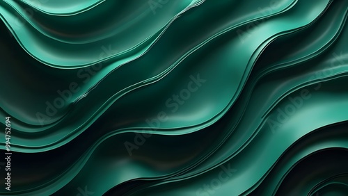 Abstract Green Wavy Texture