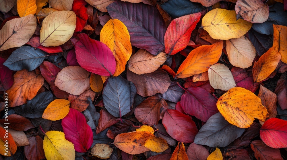 A Colorful Collection of Fallen Autumn Leaves A Colorful Collection of Fallen Autumn Leaves
