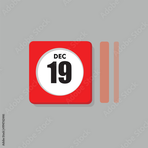 calender icon, 19 december