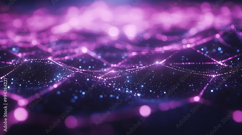 Digital cyberspace with particles and Digital data network connections concept. Digital cyberspace with particles and Digital data network connections concept.