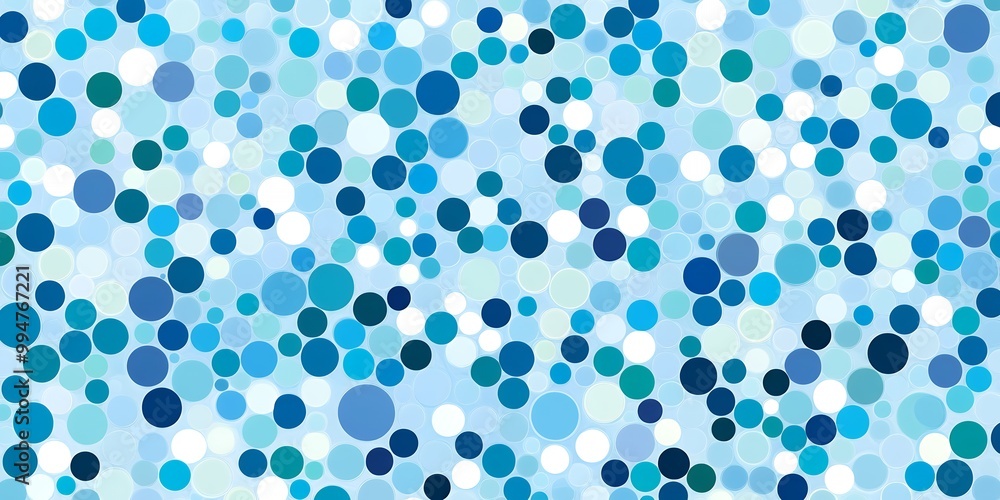 Abstract background with blue and white circles of various sizes on a light blue background. A perfect addition to any design project. Abstract background with blue and white circles of various sizes on a light blue background. A perfect addition to any design project.