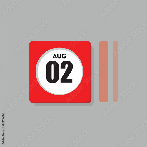 calender icon, 02 august icon