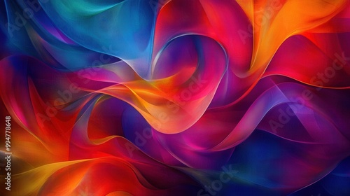 Colorful Abstract Wave Pattern