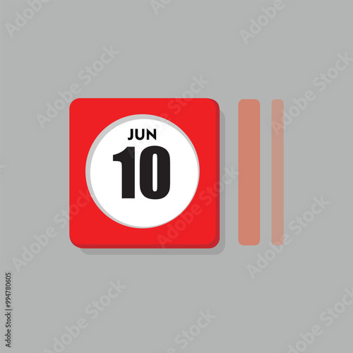 calender icon, 10 june icon 