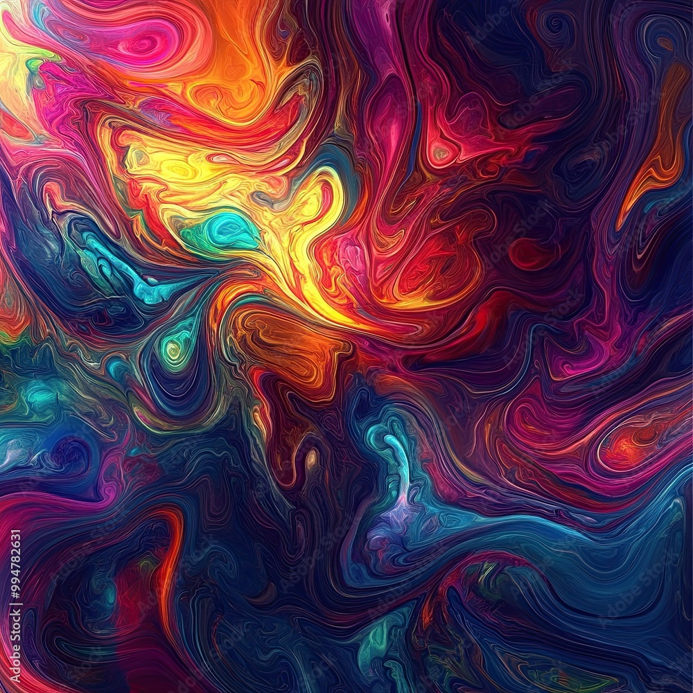 Vibrant Abstract Swirls Vibrant Abstract Swirls