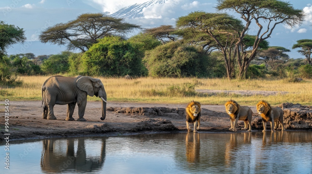Fototapeta premium Majestic Wildlife in Tanzania