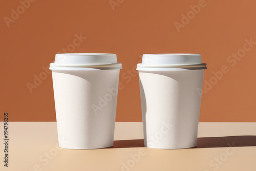 PNG disposable coffee cup mockup, transparent design