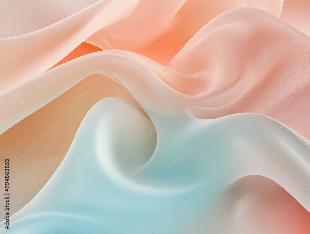 flowing liquid-like waves in pastel peach and turquoise, the serene and fluid movement. flowing liquid-like waves in pastel peach and turquoise, the serene and fluid movement.