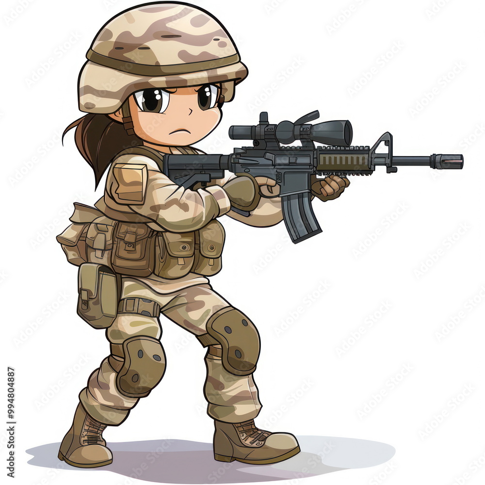 army action, cartoon soldier, white background army action, cartoon soldier, white background
