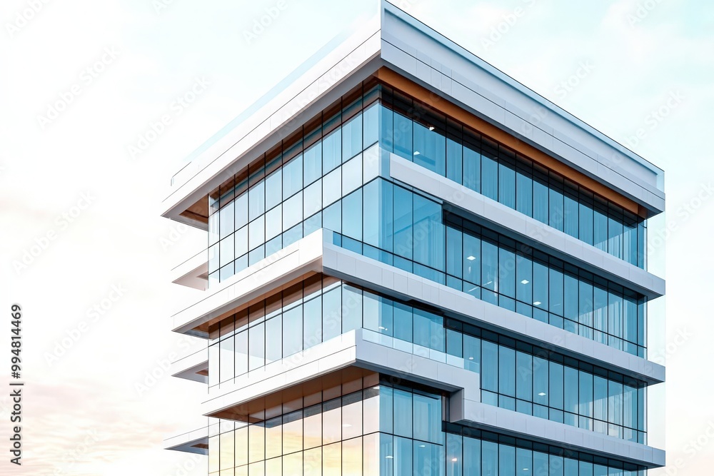 A luxury office building, premium architecture, ultra-high resolution, isolated on white background A luxury office building, premium architecture, ultra-high resolution, isolated on white background