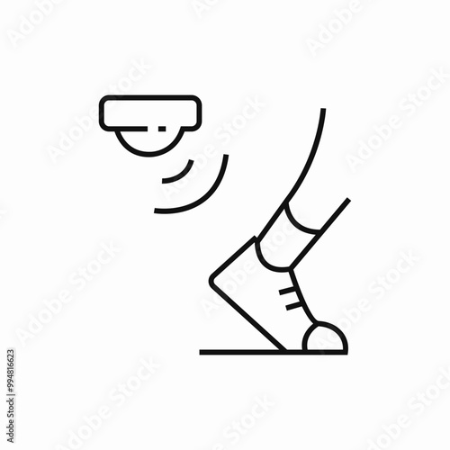 motion sensor icon sign vector