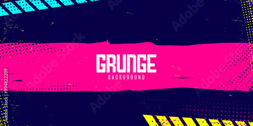 Vibrant grunge texture abstract background with neon pink brush. Comic style, hip hop, streetwear style abstract background