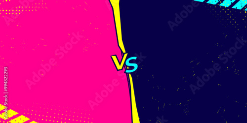 Versus match background for sports competition. Battle vs background for gaming tournaments, sports poster or banner