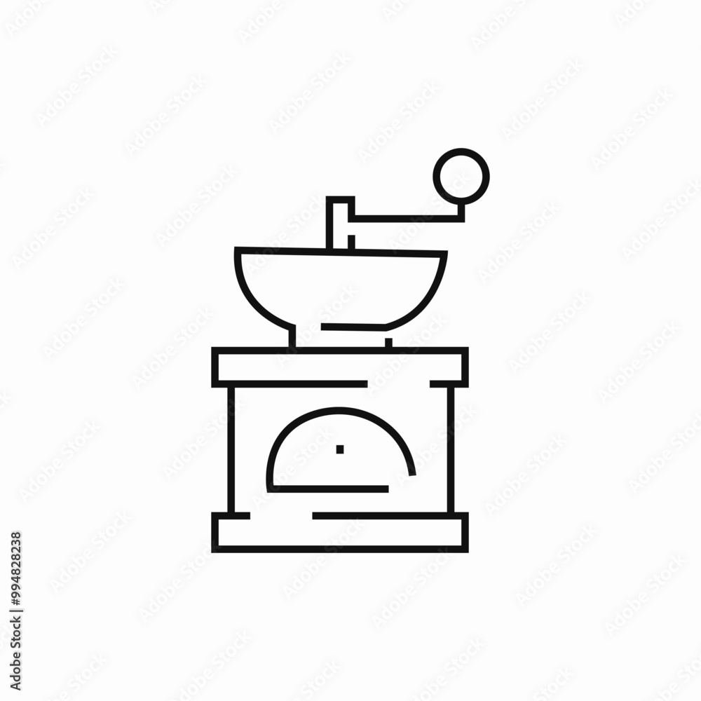 coffee grinder machine icon sign vector coffee grinder machine icon sign vector