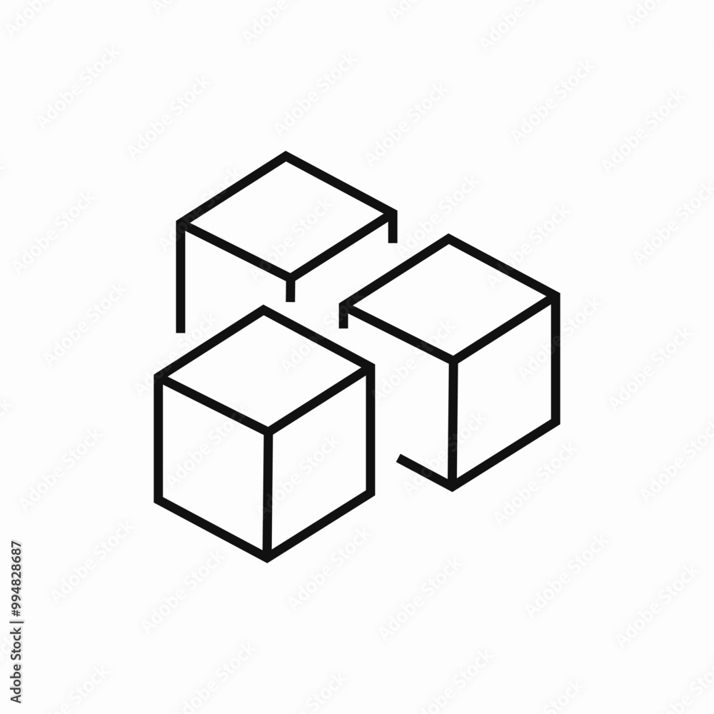 sugar cubes icon sign vector sugar cubes icon sign vector