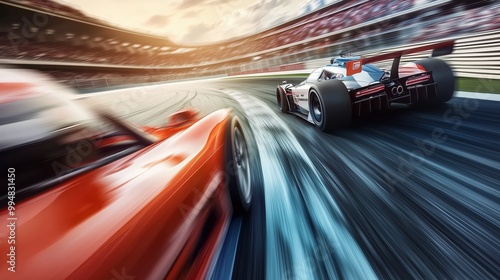 Dynamic Car Overtaking on a Straight Racing Track