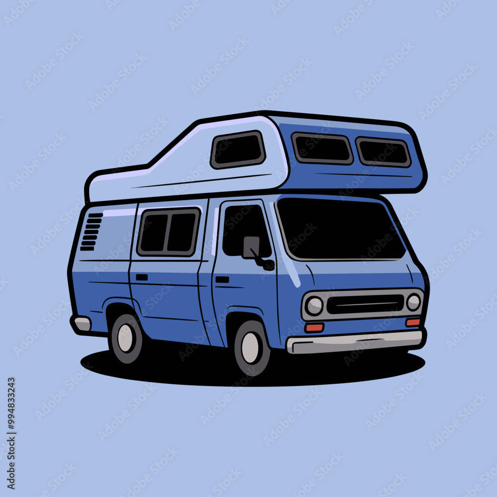 camping van car vehicle cartoon vector design camping van car vehicle cartoon vector design