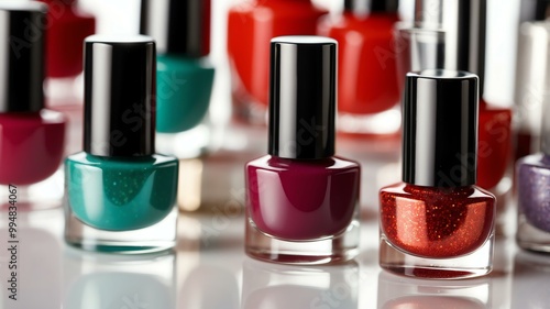 closeup image of a nail polish for background