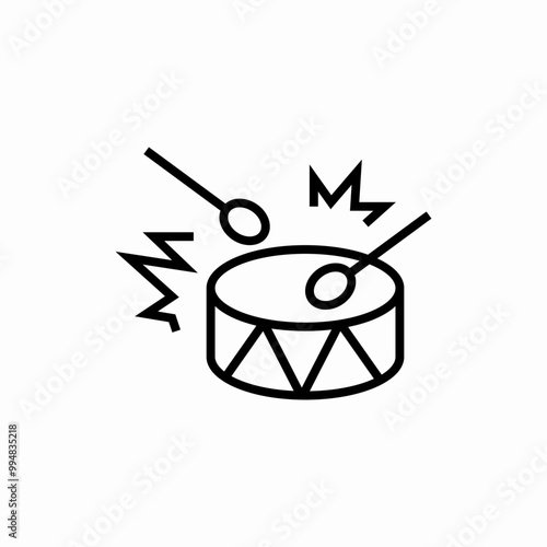 drum music tool icon sign vector
