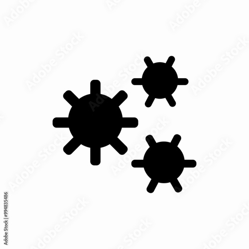 gear transmission icon sign vector