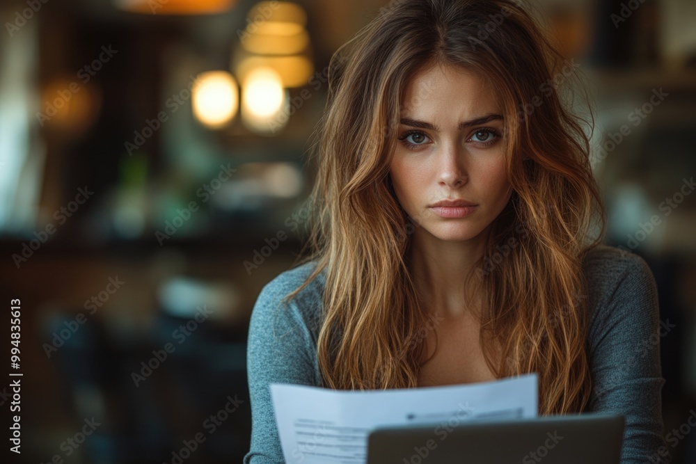 Managing Financial Stress: A Woman's Journey Through Budgeting and Expense Calculation at Home Managing Financial Stress: A Woman's Journey Through Budgeting and Expense Calculation at Home