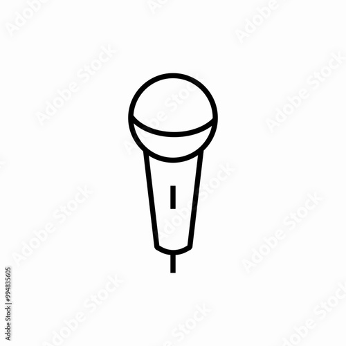 musical instrument microphone icon sign vector