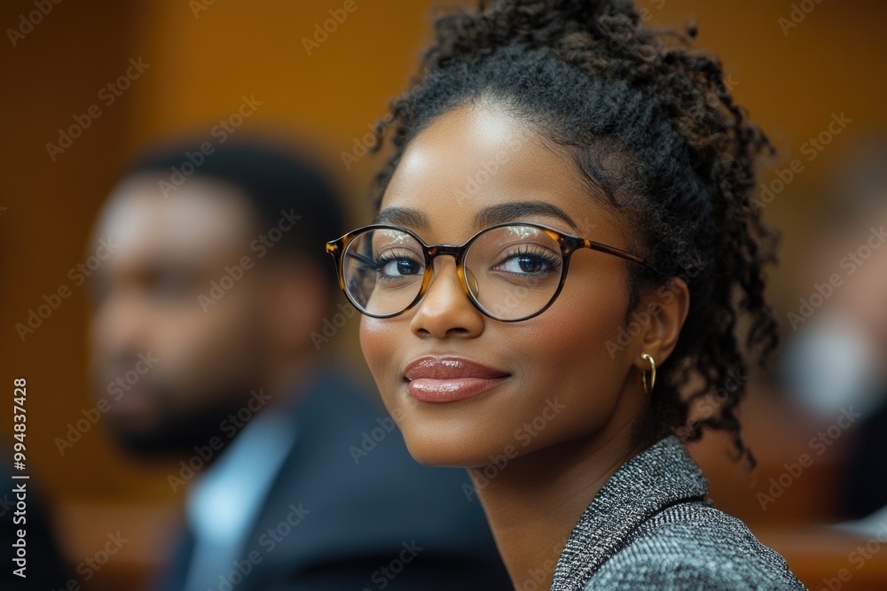 Empowered Dialogue: Young African American Female Jurist Collaborates with Colleague on Key Issues Empowered Dialogue: Young African American Female Jurist Collaborates with Colleague on Key Issues