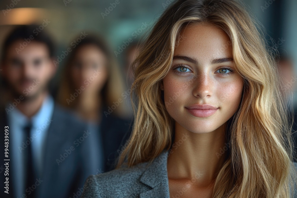 custom made wallpaper toronto digitalDynamic Young Professionals Collaborating in a Modern Office Environment