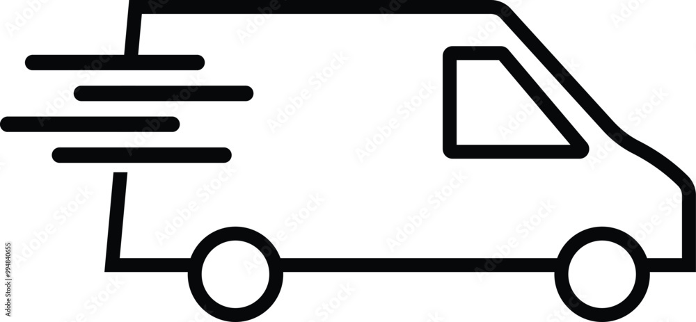illustration of a car fast transportation icon illustration of a car fast transportation icon