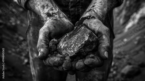 Hard-Working Hands Holding Earth