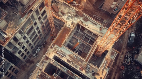 Construction Site Aerial View