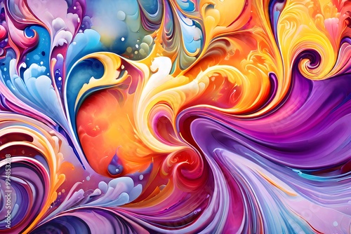 abstract background with swirls