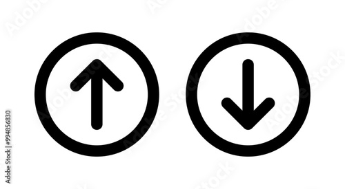 Arrow up and arrow down icon