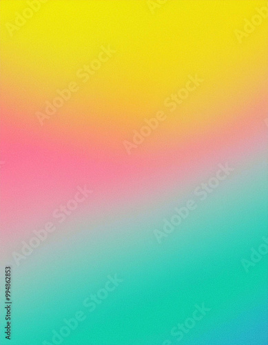 Abstract Gradient Background - Yellow, Pink, Green, and Blue