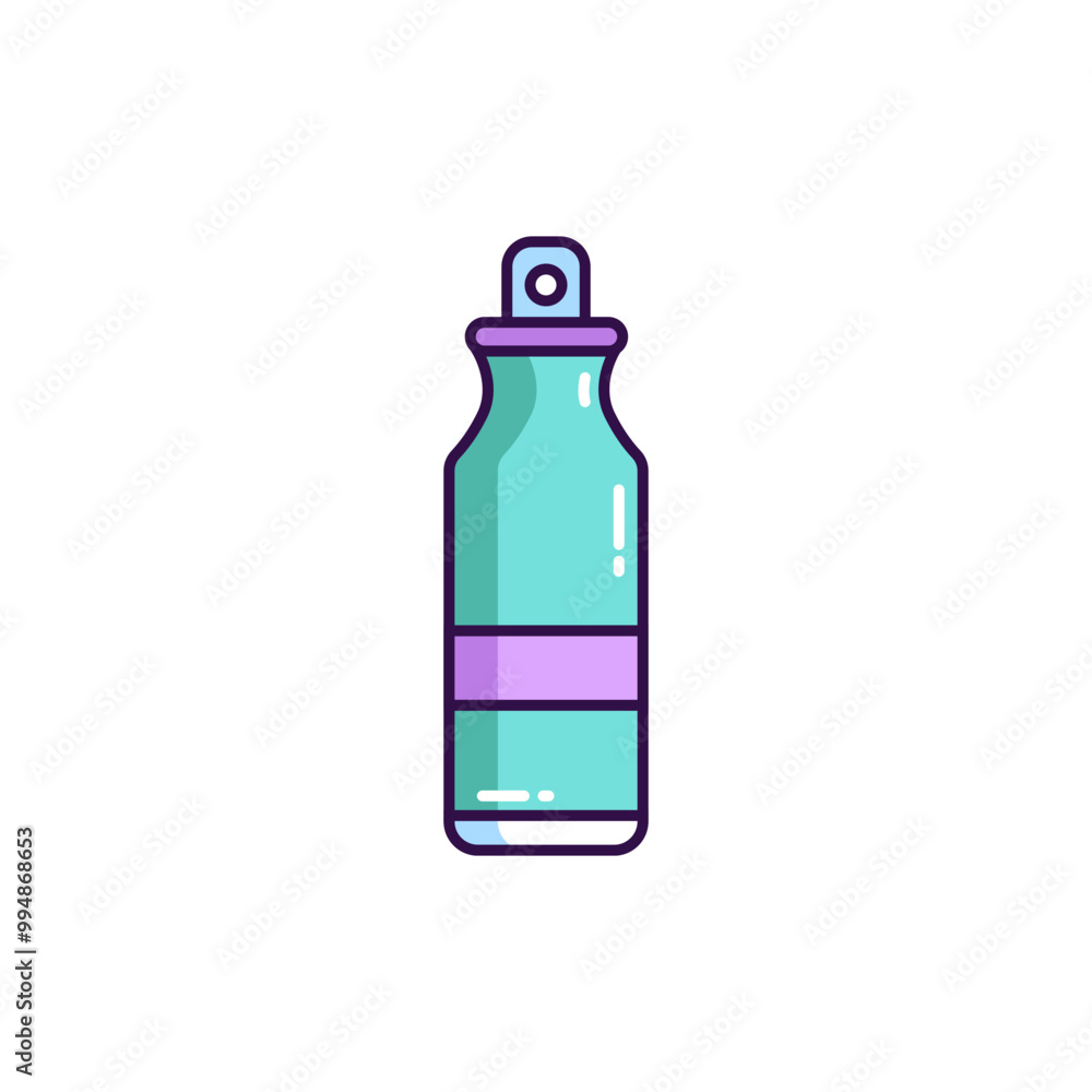 Fitness drink tumbler colored icon Fitness drink tumbler colored icon