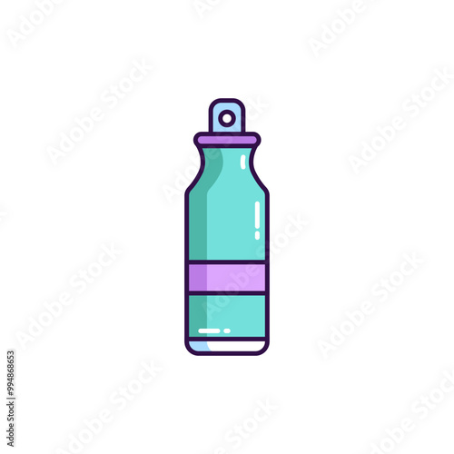 Fitness drink tumbler colored icon