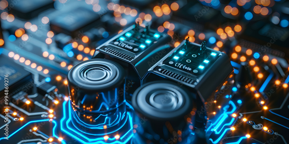 Advanced Electronic Components Integrated into Circuit Board for High-Tech Applications, Cutting-Edge Circuit Board Design with Innovative Electronic Solutions for Future Technologies Advanced Electronic Components Integrated into Circuit Board for High-Tech Applications, Cutting-Edge Circuit Board Design with Innovative Electronic Solutions for Future Technologies