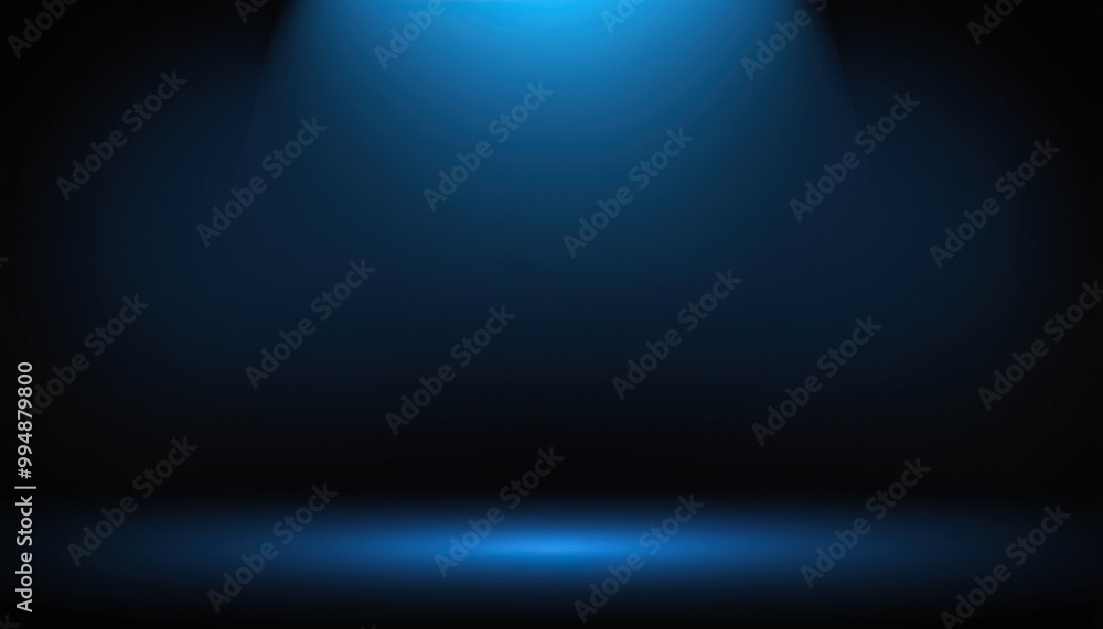 Obraz premium gradient Blue background. Smooth Dark blue with Black vignette Studio Banner. Empty dark blue with light and shadow abstract background, space for present your products. 22