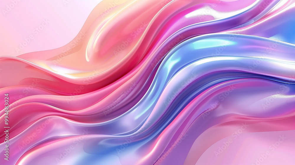 Naklejka premium abstract background with colorful gradient liquid waves