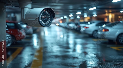 Wallpaper Mural Prominently placed is a visible CCTV camera mounted on the ceiling of security and vigilance Torontodigital.ca