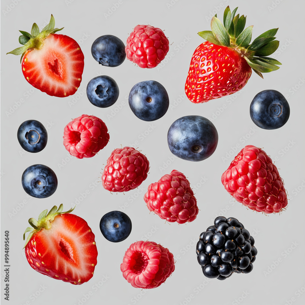 assorted fresh berries (raspberries, strawberries, and blueberries) assorted fresh berries (raspberries, strawberries, and blueberries)