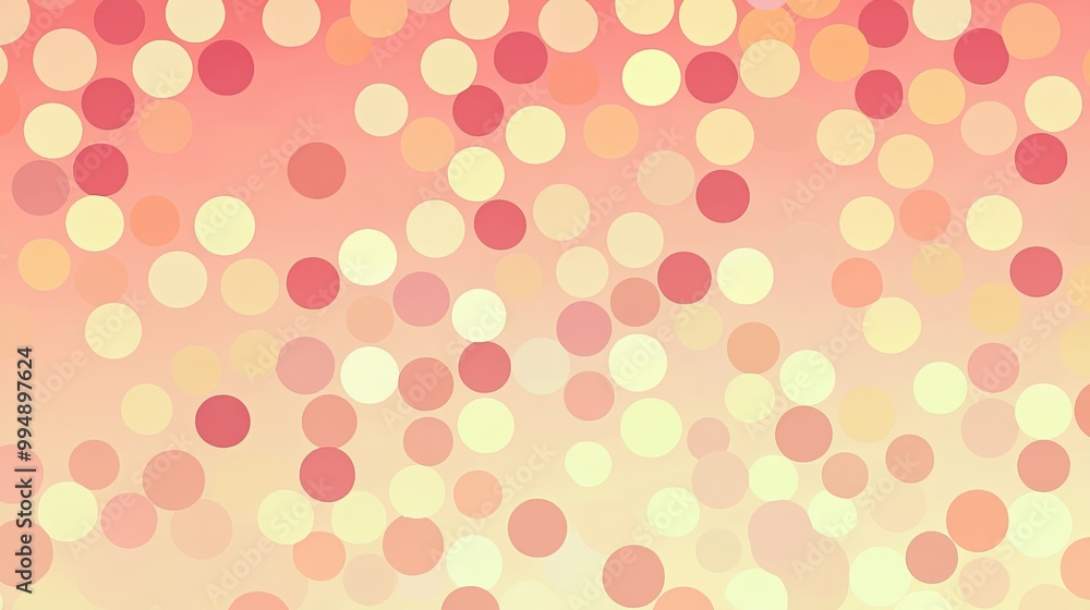 Abstract Pink and Yellow Circular Pattern Abstract Pink and Yellow Circular Pattern