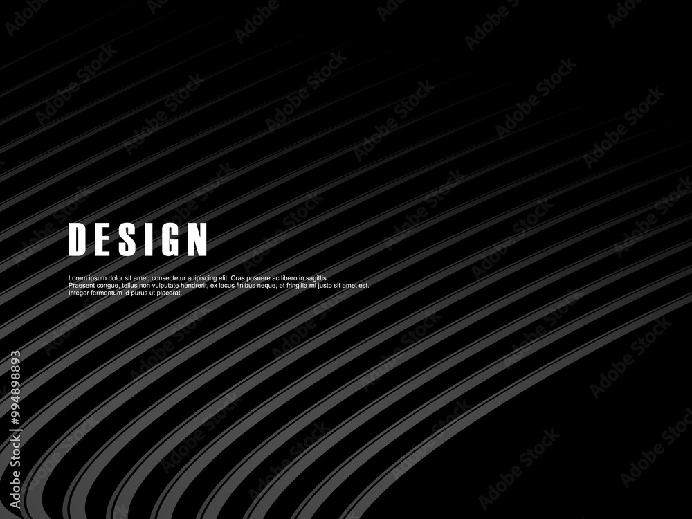 Dark black background with abstract futuristic pattern with wave design. Realistic 3d wallpaper with luxurious flowing lines. Perfect background for posters, websites, brochures, banners, apps, etc. Dark black background with abstract futuristic pattern with wave design. Realistic 3d wallpaper with luxurious flowing lines. Perfect background for posters, websites, brochures, banners, apps, etc.