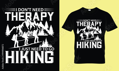 Hiking Typography Creative T Shirt Design.eps