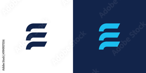 Modern and unique  E  logo design